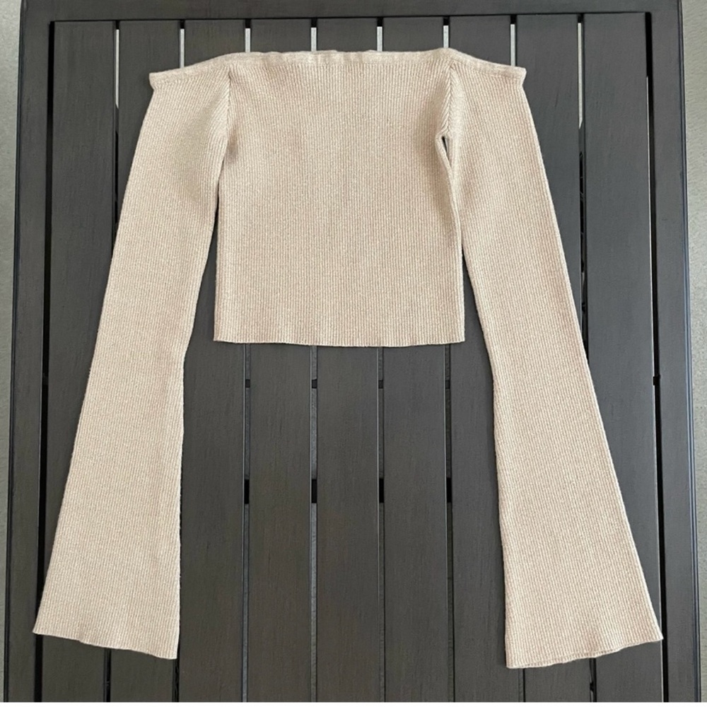 Gold Long Sleeve Top